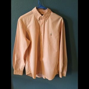 Ralph Lauren peach colored oxford